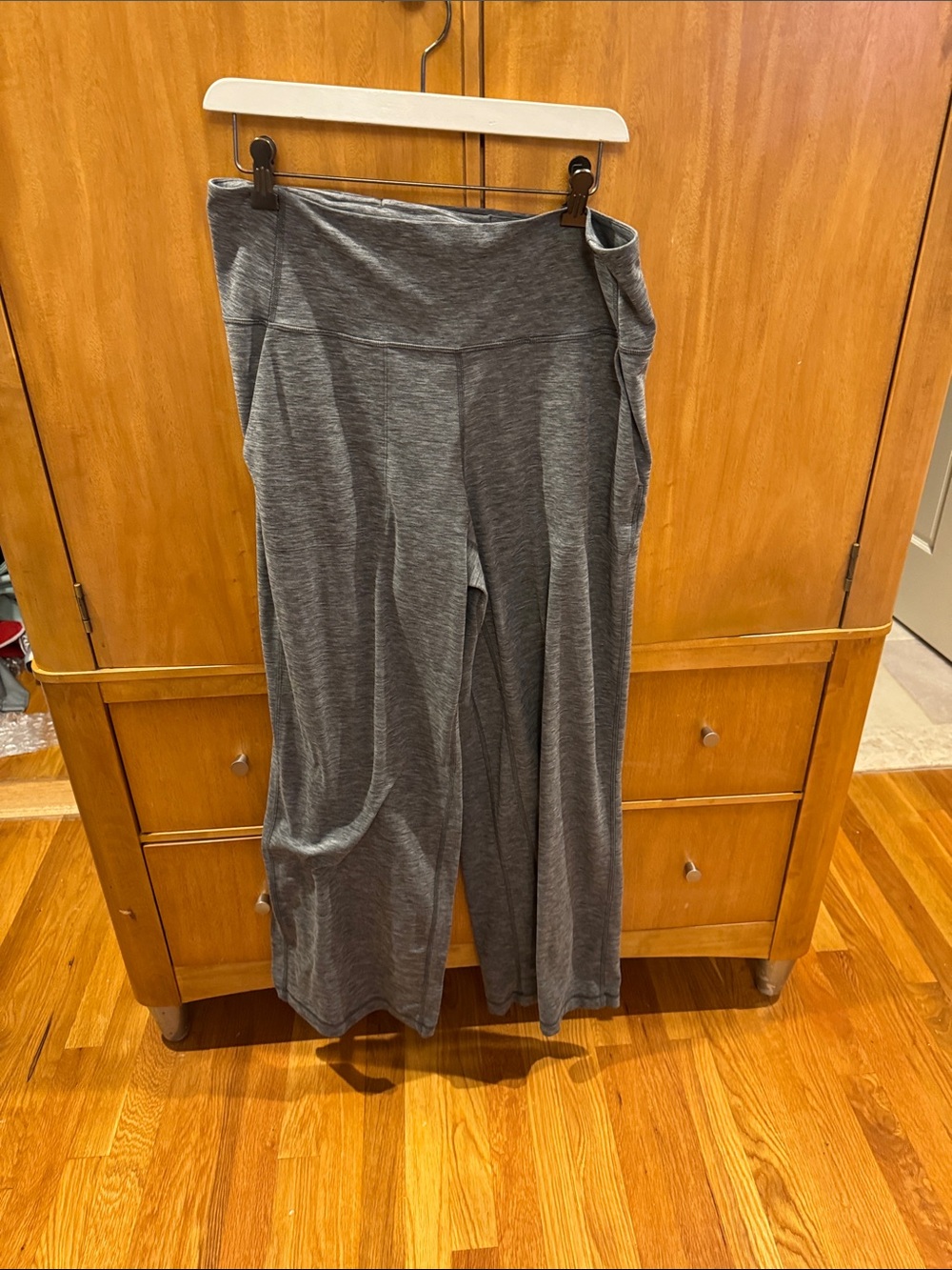 lululemon athletica Charcoal Gray Wide-Leg Leggings